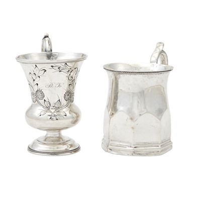 Lot 132 - Two American Silver Mugs