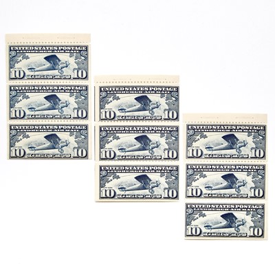 Lot 1026 - United States 1928 Air Post Booklet Pane, Scott C10a
