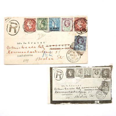 Lot 1010 - St. Vincent 1895 Registered Cover to England