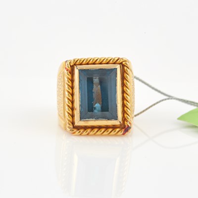 Lot 53 - Gold and Stone Ring, 14K 26 dwt. all