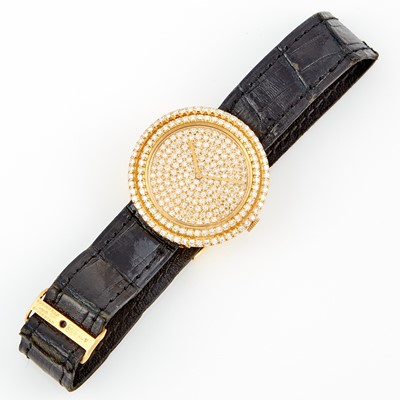 Lot 64 - Ladys Diamond Wrist Watch, 268 diamonds about 2.00 cts., 17 Jewels, Boucheron, 32mm, 18K
