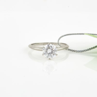 Lot 68 - Diamond Solitaire Ring about 1.05 cts., Platinum 1 dwt. with GIA Report #10662659