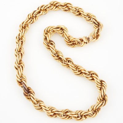 Lot 78 - Gold Neck Chain, 14K 57 dwt., damaged