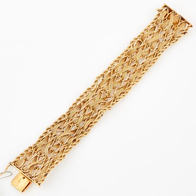 Lot 83 - Gold Flexible Bracelet, 14K 32 dwt., damaged