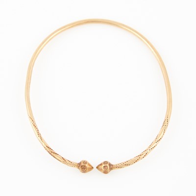 Lot 89 - Gold Rigid Bracelet, 10K 6 dwt.