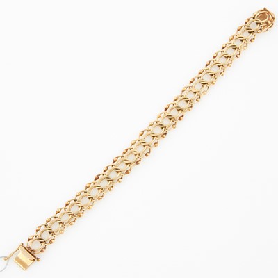 Lot 95 - Gold Flexible Bracelet, 14K 14 dwt.