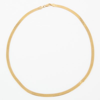 Lot 145 - Gold Necklace, 14K 9 dwt.