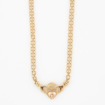 Lot 146 - Gold Necklace, 14K 6 dwt., damaged