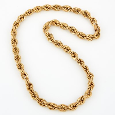 Lot 160 - Gold Neck Chain, 10K 37 dwt., damaged