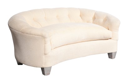 Lot 421 - Deep Button Upholstered Loveseat
