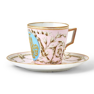 Lot 671 - Russian Porcelain Cup and Saucer
