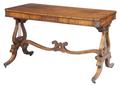 Lot 396 - Regency Style Rosewood Library Table