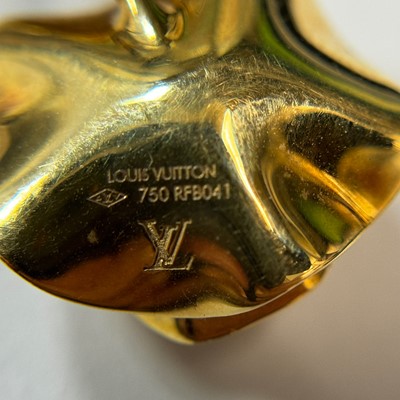 Lot 65 - Louis Vuitton Pair of Gold, Diamond and Gem-Set Pendant-Earrings, France