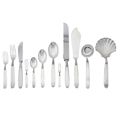 Lot 106 - Buccellati Sterling Silver "Anacapri" Pattern Flatware Service