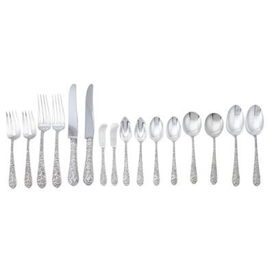 Lot 195 - Alvin Sterling Silver "Bridal Bouquet" Pattern Flatware Service