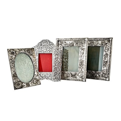 Lot 122 - Four Chinese Silver Plated Photograph Frames