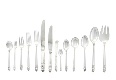 Lot 199 - International Silver Co. Sterling Silver "Royal Danish" Pattern Flatware Service