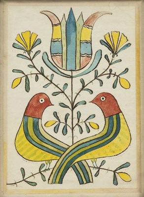 Lot 1089 - Pennsylvania German Watercolor on Paper