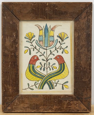 Lot 1089 - Pennsylvania German Watercolor on Paper