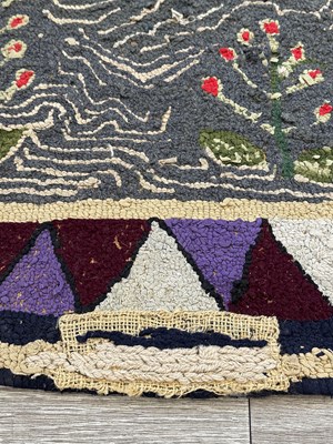 Lot 1094 - Pictorial Hooked Rug