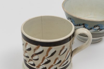 Lot 1081 - Two Slip-decorated Creamware Table Articles