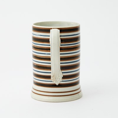 Lot 1083 - Slip-decorated Pearlware Quart Mug