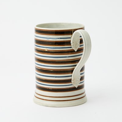 Lot 1083 - Slip-decorated Pearlware Quart Mug