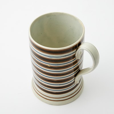 Lot 1083 - Slip-decorated Pearlware Quart Mug