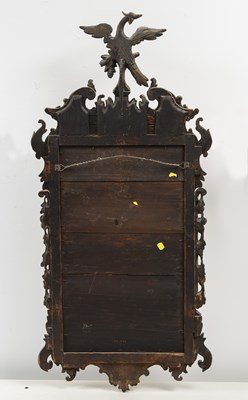 Lot 1061 - George III Mahogany and Parcel-gilt Scroll-frame Mirror