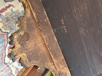 Lot 1061 - George III Mahogany and Parcel-gilt Scroll-frame Mirror
