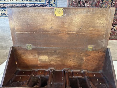 Lot 1062 - Chippendale Mahogany Slant-lid Desk