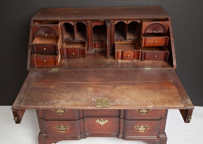 Lot 1062 - Chippendale Mahogany Slant-lid Desk