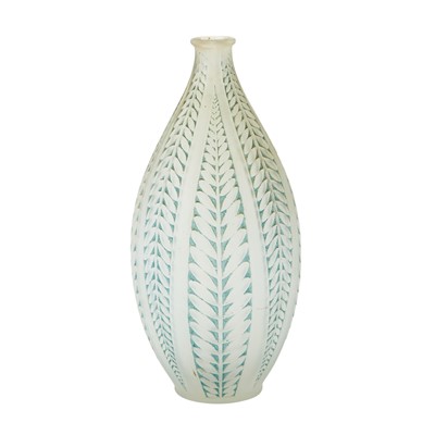 Lot 397 - Lalique Molded Glass 'Acacia' Vase
