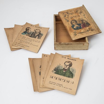 Lot 123 - A Dutch boxed game - 'Boerenschroom'