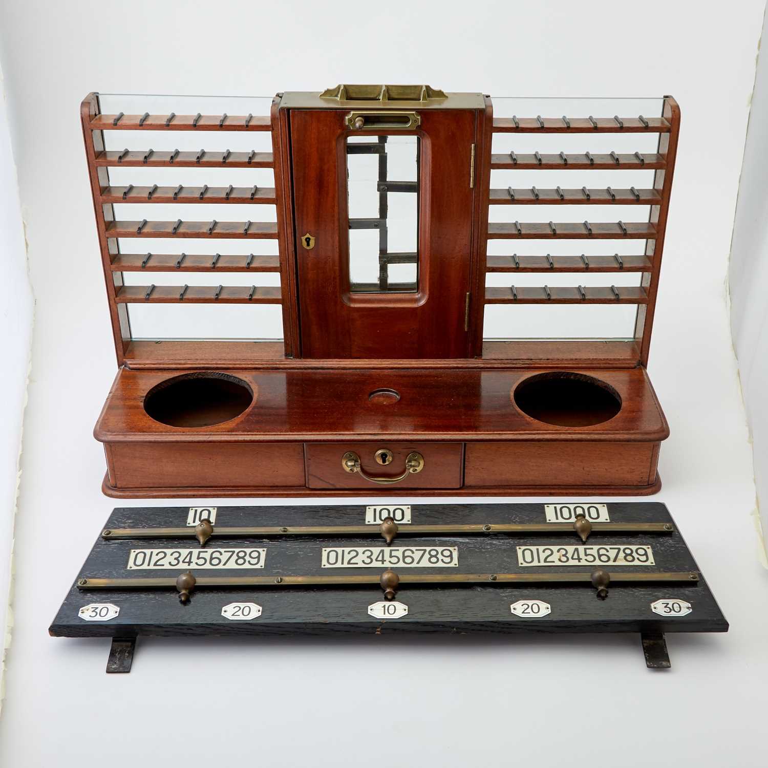 Lot 332 - English Mahogany and Brass-Mounted Calculator