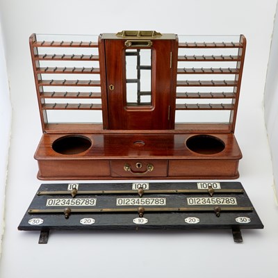 Lot 332 - English Mahogany and Brass-Mounted Calculator