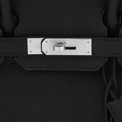 Lot 1239 - Hermès Black Birkin Handbag