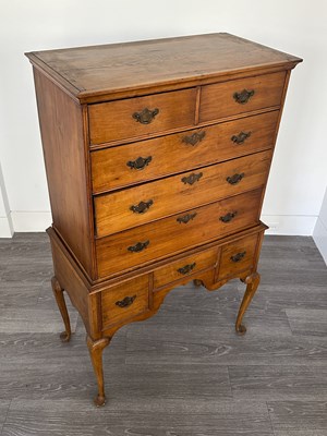 Lot 1063 - Queen Anne Maple High Chest
