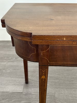 Lot 1069 - Federal Inlaid Mahogany Card Table