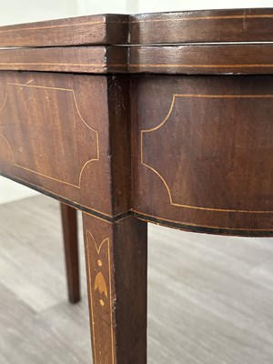 Lot 1069 - Federal Inlaid Mahogany Card Table