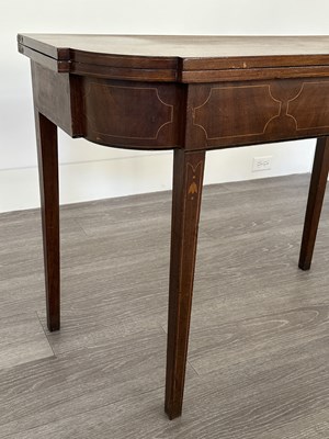 Lot 1069 - Federal Inlaid Mahogany Card Table