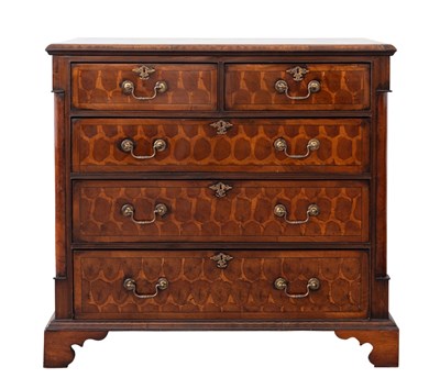 Lot 1104 - George III Style Walnut and Oyster-Veneered Chest of Drawers