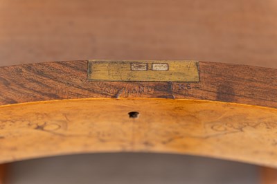 Lot 1105 - Victorian Burl Veneer Reniform Desk