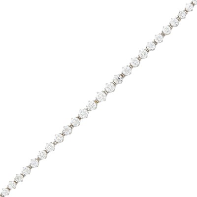 Lot 116 - Gold, Platinum and Diamond Bracelet