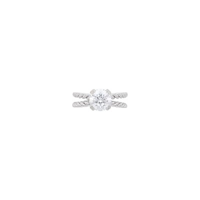 Lot 1211 - Platinum and Diamond Ring