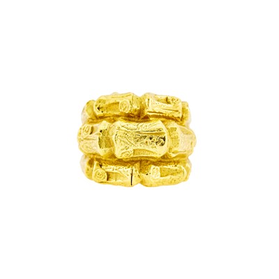 Lot 1214 - Katy Briscoe Gold Bamboo Ring
