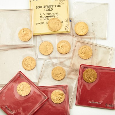Lot 1107 - United States $2 1/2 Indian Head Group