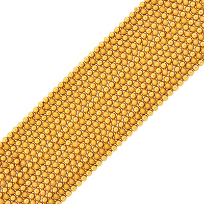 Lot 1100 - Wide Gold Bracelet