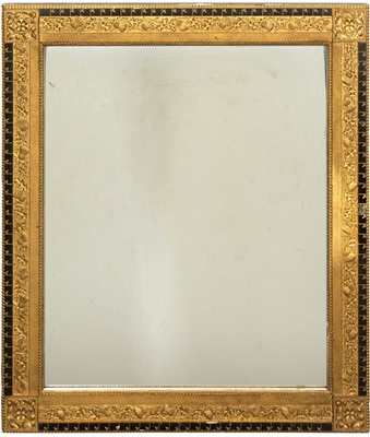 Lot 218 - Aesthetic Movement Gilt and Ebonized Mirror