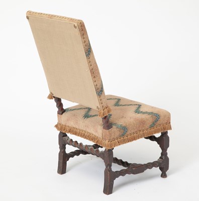 Lot 1058 - William and Mary Walnut Needlework Upholstered Side Chair